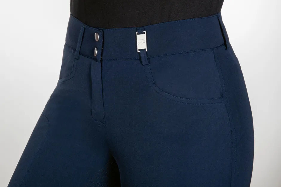 HKM Vollbesatzreithose -Sunny- Silikon Vollbesatz Reithose mit Handytasche & elastischem Abschluss