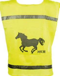 HKM Warn-Reitweste, Universalgröße Kinder, unisize, gelb
