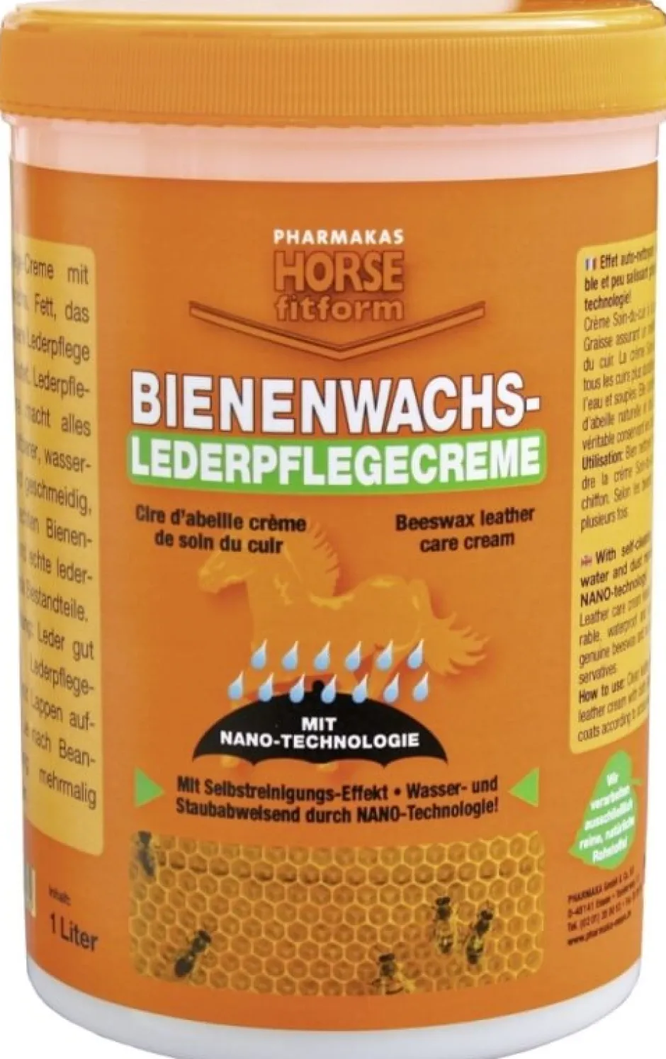 HORSE FITFORM Bienenwachs-Lederpflegecreme, 450 ml