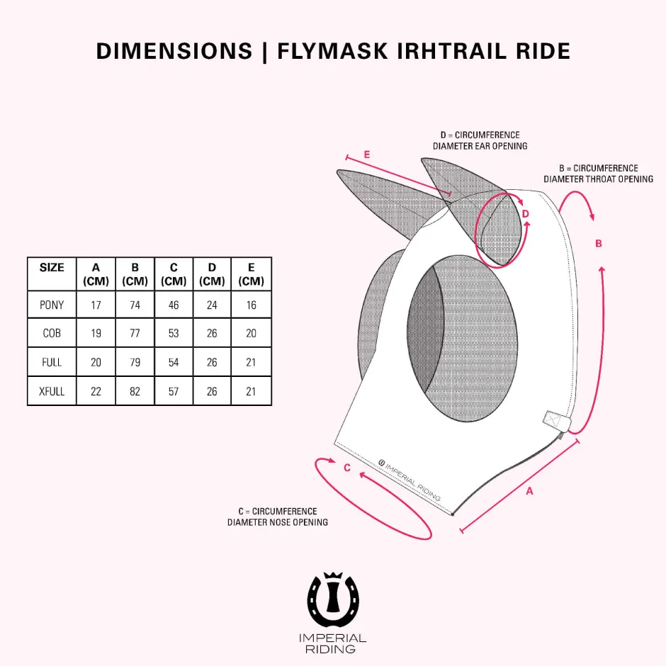 IMPERIAL RIDING Fliegenmaske mit Nase IRHTrail ride