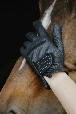 Je taime EQUITHÈME - Strass - Reithandschuhe