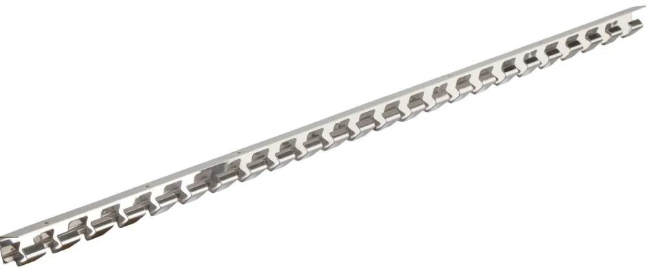 KERBL Hakenleiste Edelstahl für PVC-Vorhang, Länge 100 cm