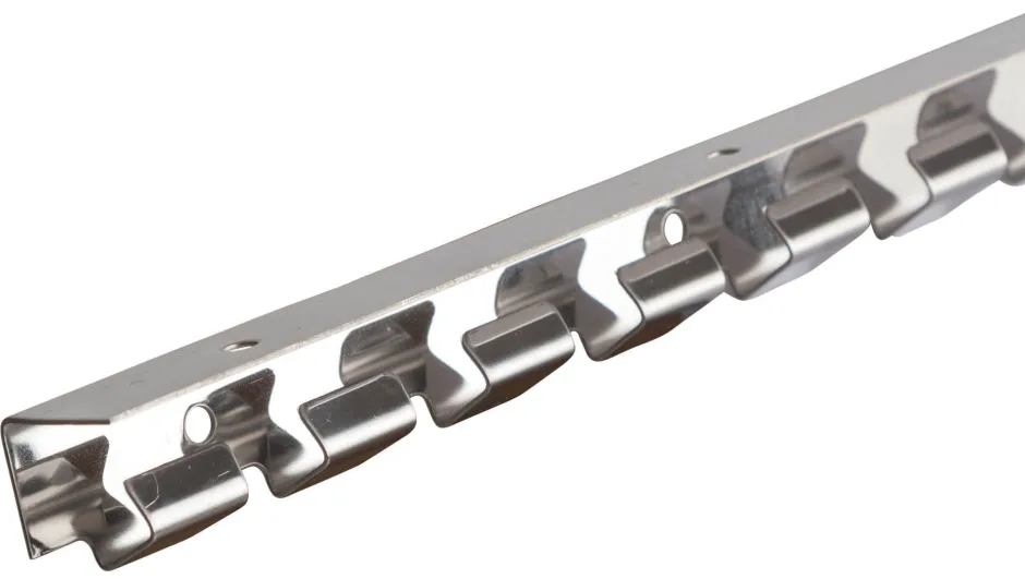KERBL Hakenleiste Edelstahl für PVC-Vorhang, Länge 100 cm