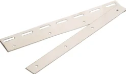 KERBL Klemm- und Pendelleiste 300mm Edelstahl für PVC-Vorhang