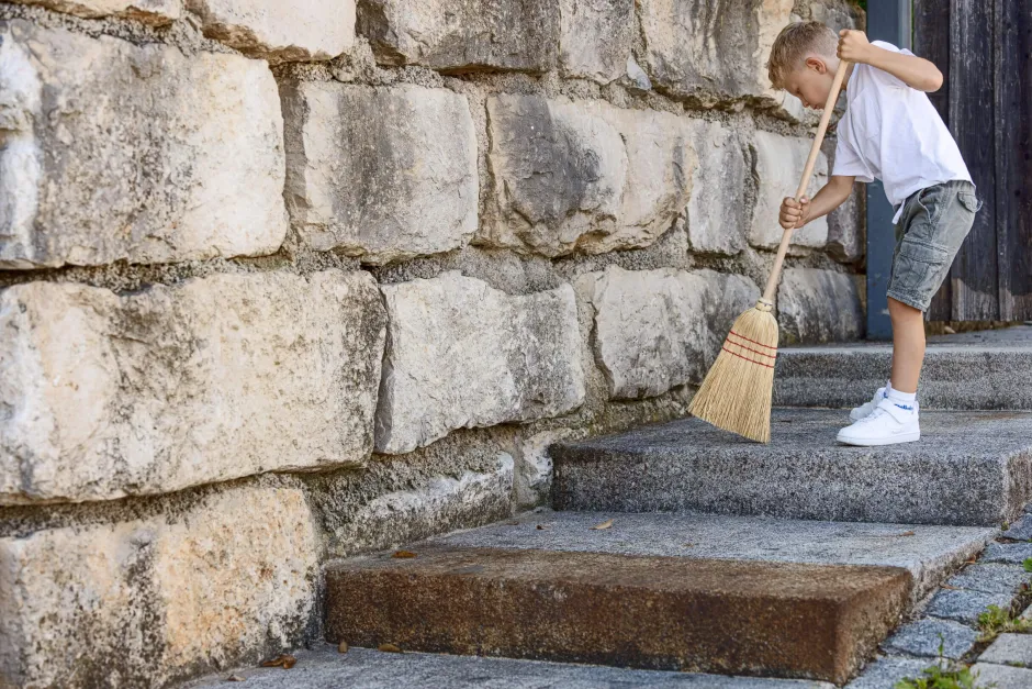 KERBL Reisstrohbesen Mini