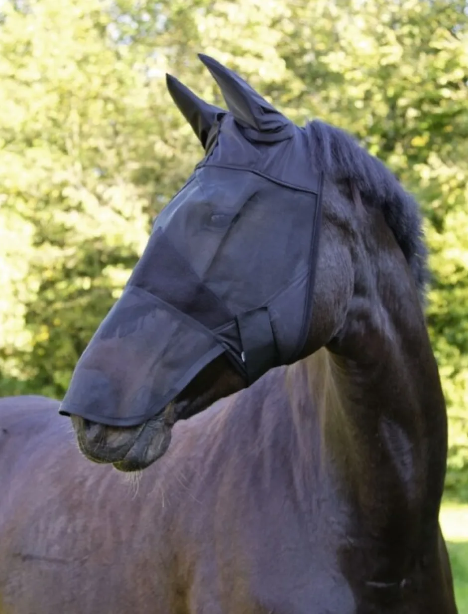 KERBL Fliegenmaske mit Ohren- und Nüsternschutz