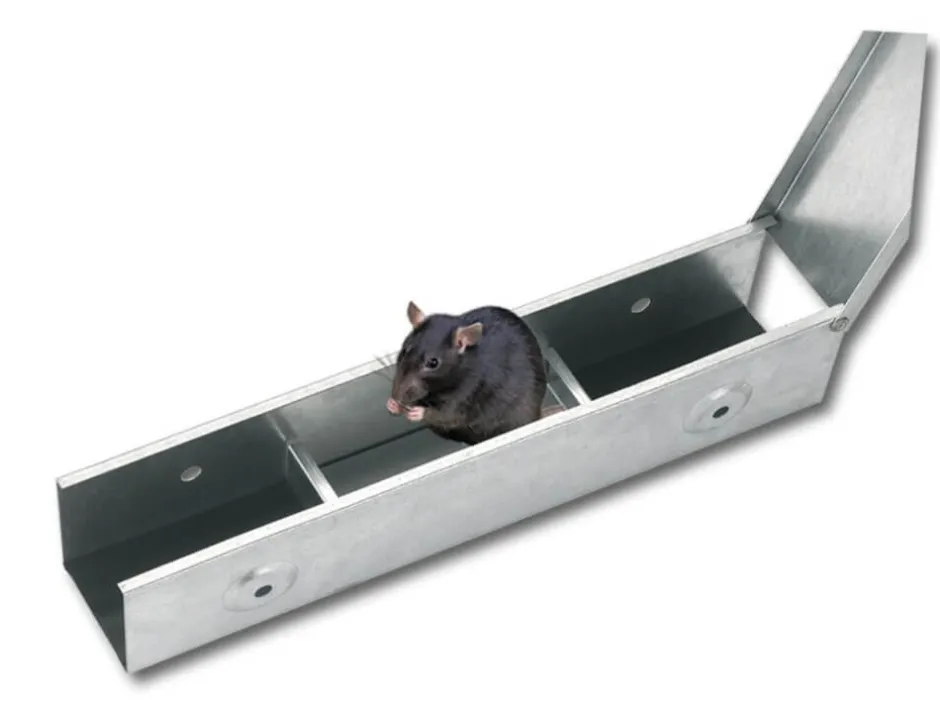 KERBL Köderstation BlocBox Metall, Länge 40 cm