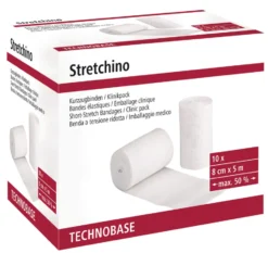 KERBL Kurzzugbinden Stretchino, 5 m x 8 cm