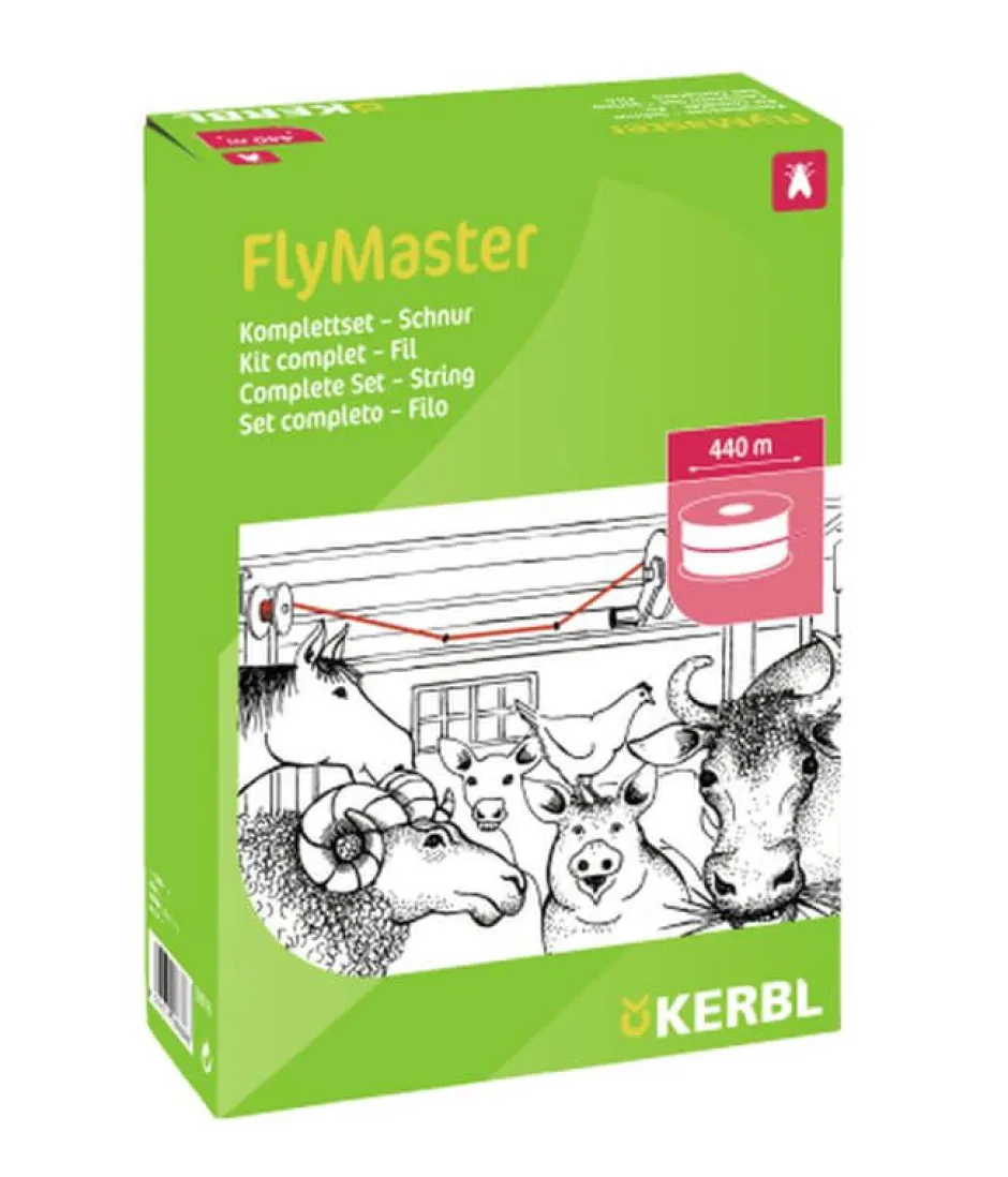 KERBL Stallfliegenfänger FlyMaster Schnur, Schnur 440 m, Komplett-Set