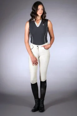 LAURIA GARRELLI by HKM Poloshirt -Limone- ärmellos