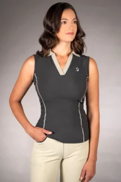 LAURIA GARRELLI by HKM Poloshirt -Limone- ärmellos