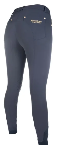 Lauria Garrelli by HKM Reithose -LG Basic- Silikon-Kniebesatz