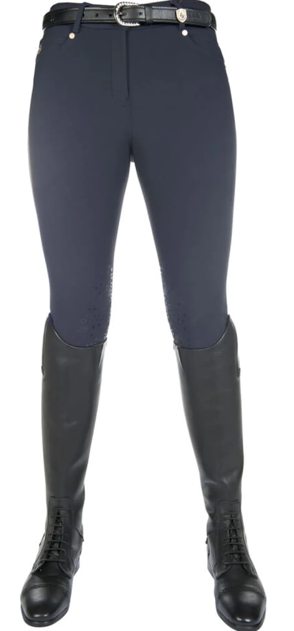 Lauria Garrelli by HKM Reithose -LG Basic- Silikon-Kniebesatz