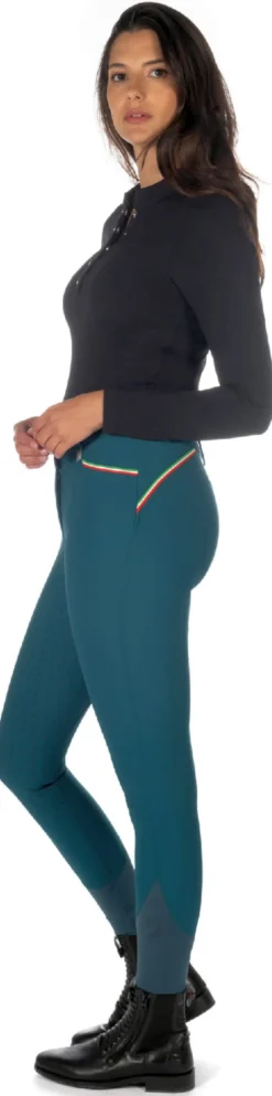 Lauria Garrelli by HKM Reithose -Livigno Sportive- Silikon-Vollbesatz