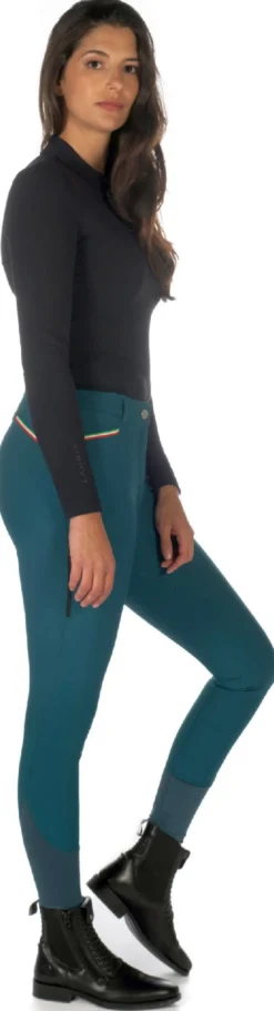 Lauria Garrelli by HKM Reithose -Livigno Sportive- Silikon-Vollbesatz