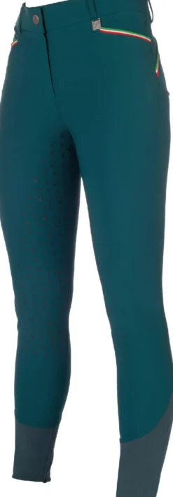 Lauria Garrelli by HKM Reithose -Livigno Sportive- Silikon-Vollbesatz