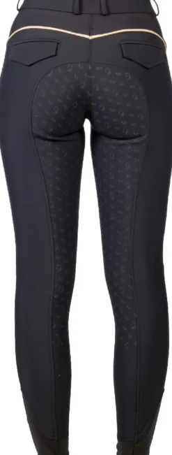 LAURIA GARRELLI by HKM Reithose -Limone- Silikon-Vollbesatz