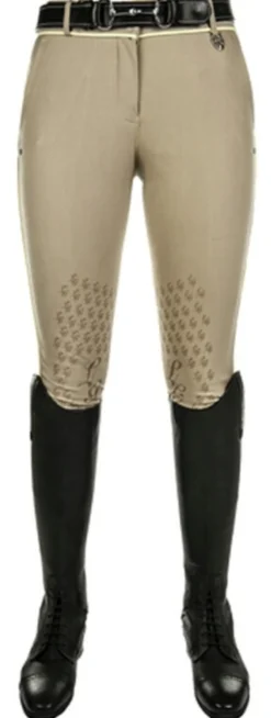 Lauria Garrelli by HKM Reithose -Neapel- Piping -Silikon Knie Besatz