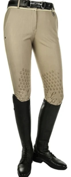 Lauria Garrelli by HKM Reithose -Neapel- Piping -Silikon Knie Besatz
