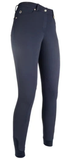 Lauria Garrelli by HKM Reithose -LG Basic- Stoff-Kniebesatz