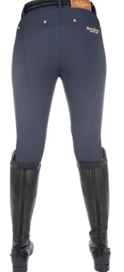 Lauria Garrelli by HKM Reithose -LG Basic- Stoff-Kniebesatz