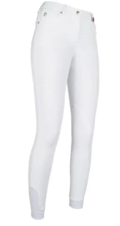 Lauria Garrelli by HKM Reithose -LG Basic- Stoff-Kniebesatz