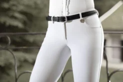 Lauria Garrelli by HKM Reithose -LG Basic- Stoff-Kniebesatz
