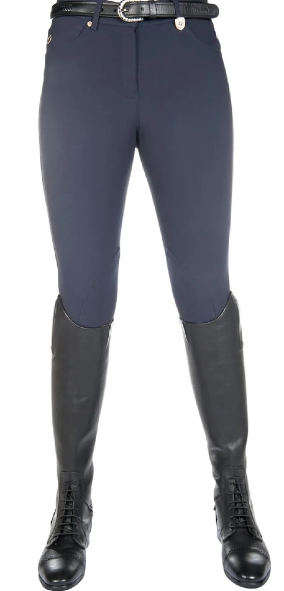 Lauria Garrelli by HKM Reithose -LG Basic- Stoff-Kniebesatz