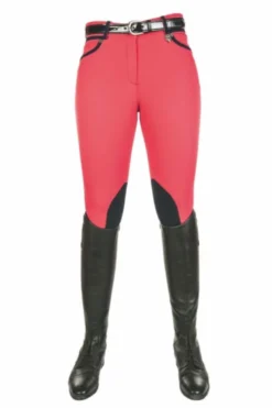 Lauria Garrelli by HKM Reithose -Polo classic- Alos Kniebesatz, Damengrösse 36, pink