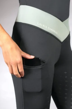 LAURIA GARRELLI by HKM Reitleggings -Limone- Silikon-Vollbesatz