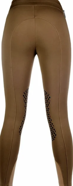Lauria Garrelli by HKM Reitleggings -Silver stripe- Silikon Kniebesatz