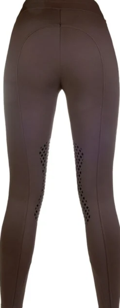 Lauria Garrelli by HKM Reitleggings -Silver stripe- Silikon Kniebesatz