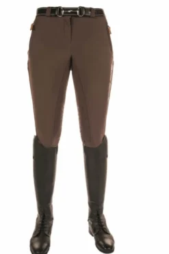 Lauria Garrelli by HKM Softshellreithose -Champagne- Silikon Kniedruck