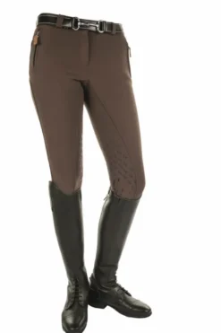 Lauria Garrelli by HKM Softshellreithose -Champagne- Silikon Kniedruck