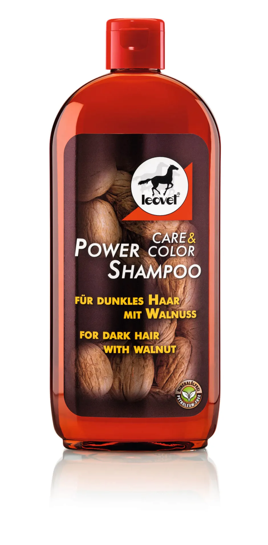 Leovet POWER SHAMPOO mit Walnuss für dunkle Pferde, 500 ml