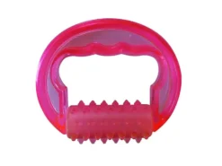 Massagestriegel mit PVC Griff, rosa