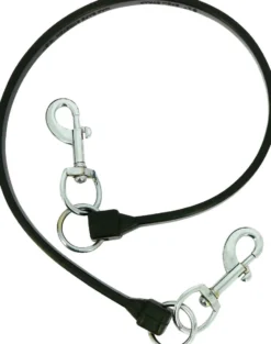 NORTON Anbindevorrichtung super dehnbar, Gummilänge 80 cm, gestreckte Länge 120 cm, schwarz