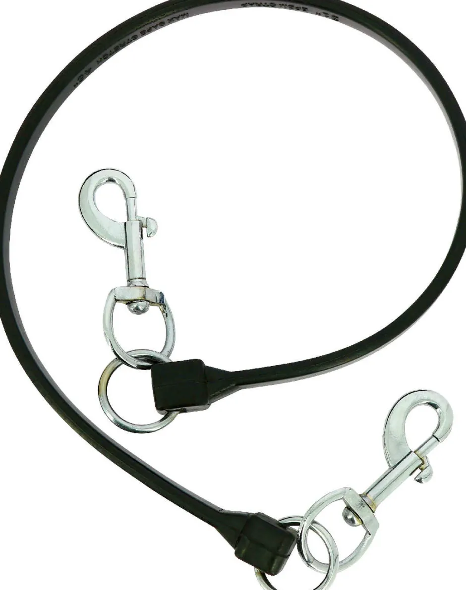 NORTON Anbindevorrichtung super dehnbar, Gummilänge 80 cm, gestreckte Länge 120 cm, schwarz