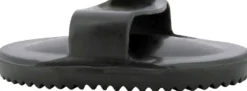 Ovaler Striegel aus Gummi, großes Modell, schwarz