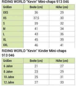 RIDING WORLD „Kevin Mini Chaps