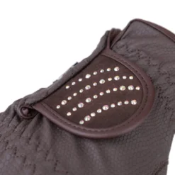 RSL DUBAI Reithandschuhe mit Glitzersteinen