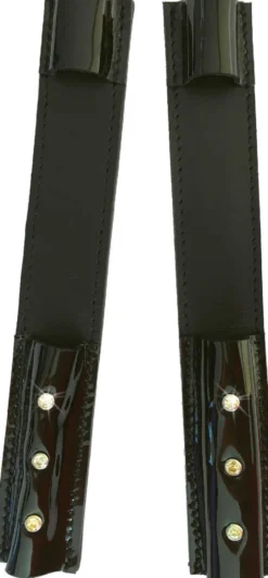 Sporenschutzüberzug mit Strass Steinchen, schwarz