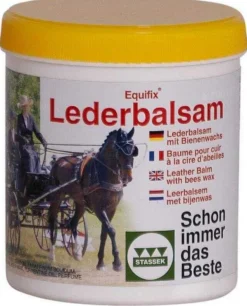 STASSEK Equifix® Lederbalsam mit Bienenwachs, 500 ml Dose, farblos