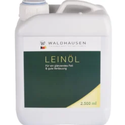 WALDHAUSEN Lein-Öl - Glänzendes Fell und gute Verdauung, 2,5 l, 2500 ml