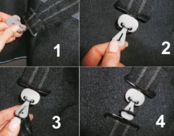 WALDHAUSEN Safe-Gum, 6er Set gemischt, silbergrau