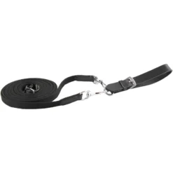WALDHAUSEN STAR Gurtband-Schlaufzügel, mit Karabiner, Warmblut, schwarz