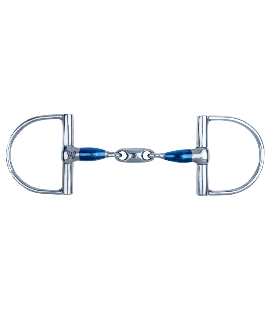 WALDHAUSEN Sweet Iron D-Ring Gebiss, doppelt gebrochen