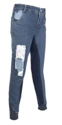 Wendy by HKM Reithose -Wendy Denim- Dreiviertel Alos Besatz